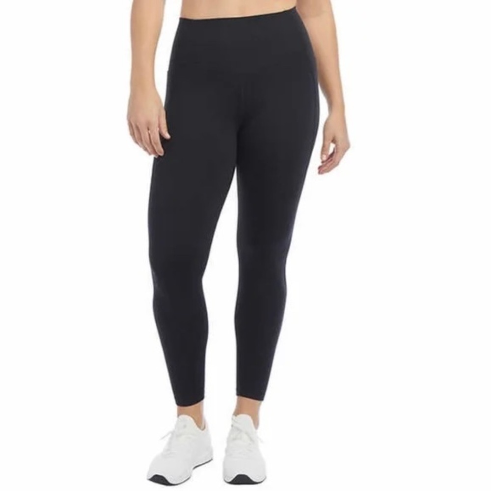Danskin Ladies' Brushed Leggings, High Rise, Pockets, Black XS NWT